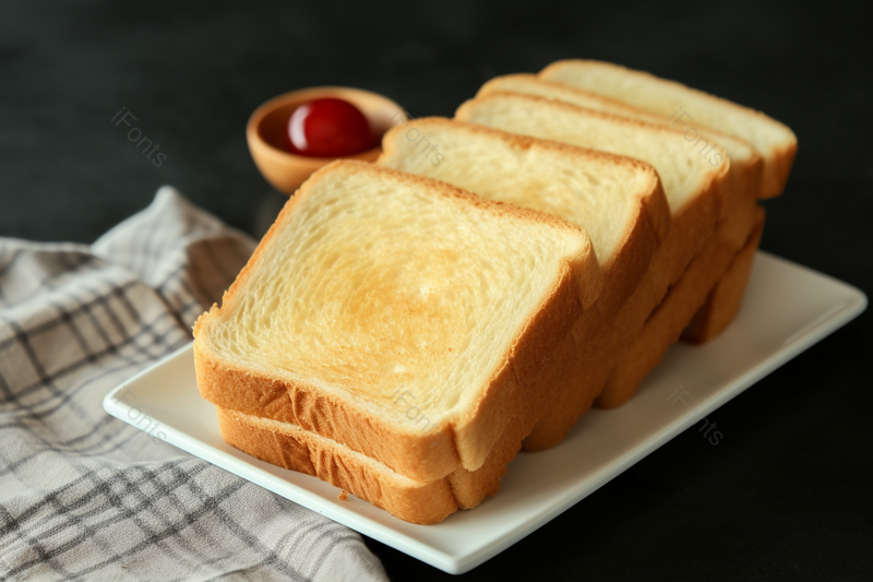 一份早晨早餐吐司面包放在桌子上,高清,摄影图,摄影图片,图片大全,摄影图免费下载